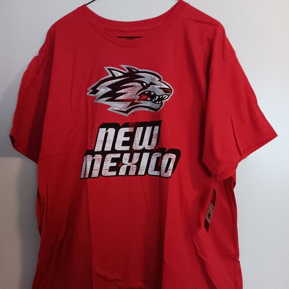 Rivalry Threads New Mexico Lobos Men's NCAA Red Tee - PICK SIZE - Picture 1 of 4